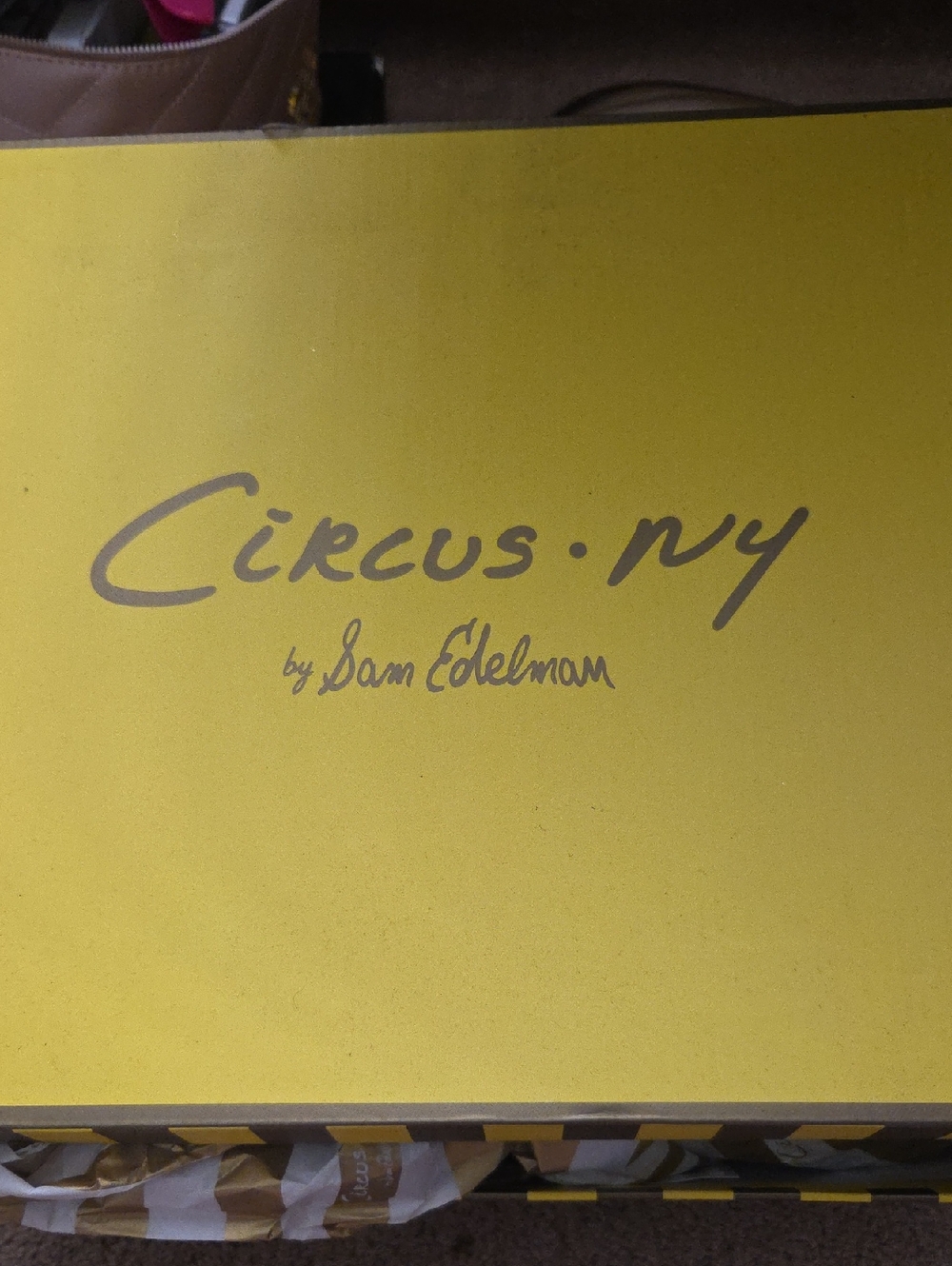 Circus by Sam Edelman Yellow Logo Shoe Box